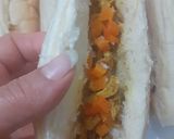 عکس مرحله 2 از دستور ساندویچ مرغ پنیری در فر😋