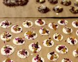A picture of step 3 of 《Five-Star Afternoon Tea Treats at Home》- Francis's Home Health Management Station- Stop 43- Sweet Borderless Chocolate Coins. Rose Pistachio White Chocolate and Earl Grey Nut Dark Chocolate Flavors (Thanksgiving Edition).