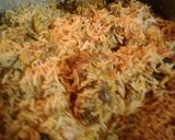A picture of step 14 of Sindhi biryani.