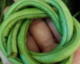 Hình bước làm 1 của món Đậu đũa cuộn thịt