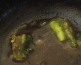 A picture of step 6 of Gujarati fafda with besan chutney.