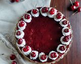 Foto del passaggio 7 della ricetta Cheesecake Foresta Nera 🍒🍒 🍫 🍫