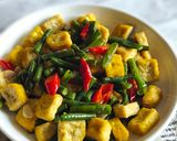 Foto langkah ke 5 dari resep Oseng Kacang Panjang Tahu.