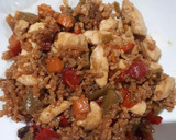 Foto del paso 1 de la receta: Arroz frito con verduras y pollo con salsa de soja