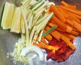 Foto del paso 1 de la receta: Sopa instantánea con verduras y pollo