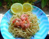 Foto langkah ke 3 dari resep Prawn oglio olio pasta.