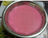 A picture of step 2 of Bombay halwa.