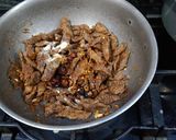 A picture of step 4 of Beef Dry Chilli With Fried Rice.