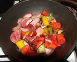 Foto del paso 8 de la receta: Cordero patagonico al malbec con verduras y hongos de pino