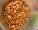A picture of step 1 of Cheesy keema stuffed hash brown.