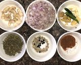 A picture of step 1 of Dahi wala Kukkad Chicken in yoghurt curry base.