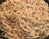 Foto del paso 6 de la receta: Pasta con bacon y nata (o salsa de queso)