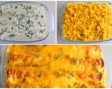 A picture of step 4 of Chicken Enchiladas.