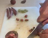 Foto del paso 1 de la receta: Cuchara de alcachofa, anchoa, millo y tomate