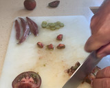 Foto del paso 1 de la receta: Cuchara de alcachofa, anchoa, millo y tomate