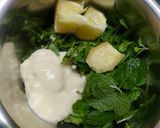A picture of step 3 of Grated Potato Fritters with Green Chutney.