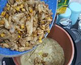 صورة لخطوة 6 من وصفة فيتوتشيني Fettuccine بالدجاج والمشروم والذرة