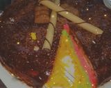 A picture of step 9 of Rainbow cake 🎂.