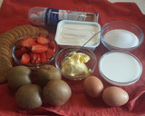 Foto del paso 1 de la receta: Tarta de queso helada con kiwi y fresas