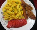 A picture of step 6 of Homemade fries/chips #4weekschallenge.