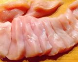 A picture of step 1 of Chicken Katsu with Chicken Breast.