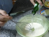 Tempura de frutas e vegetais