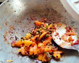 A picture of step 4 of Masala oats.