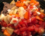A picture of step 4 of Ranch-Style Beef Steak Soup.