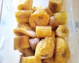 A picture of step 1 of Overripe plantain & Beans moi-moi.
