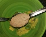 A picture of step 2 of Peanut Avocado Chocolate Mousse flavored in Pecan#4weekschallen.