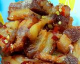 Hình bước làm 3 của món Tóp mỡ chiên giòn sốt mắm tỏi