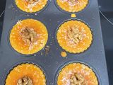 Tartaletas de sandía con miel