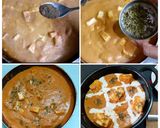 A picture of step 5 of Paneer makhni.
