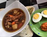 Foto langkah ke 12 dari resep Rawon sapi + Sambal.