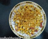 A picture of step 3 of Corn chaat.