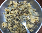 Foto del paso 3 de la receta: Huevos rellenos de verdura, ensangrentados 🕸️☠️👻