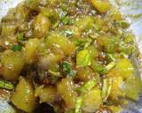 Khatta meetha kaddu recipe step 2 photo