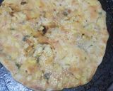 A picture of step 6 of Aloo pratha...yummyy.