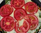 Foto del paso 5 de la receta: Tarta de panqueques rellena de verduras