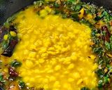 A picture of step 6 of Palak dal.