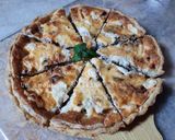 Une image de l'étape 11 de Quiche poulet champignons fromage 🍕.