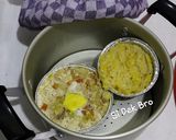 Foto langkah ke 6 dari resep MPASI 11m+ Nasi Tim Ayam Jamur 3 Rasa.