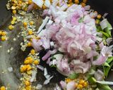 A picture of step 3 of Foxtail Millet Upma with Coconut Chutney.