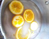 صورة لخطوة 6 من وصفة كيكة الكراميل والبرتقال المقلوبة 🍮🍊