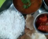A picture of step 18 of South Indian Thali.