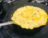 A picture of step 3 of Vegetable besan chilla.