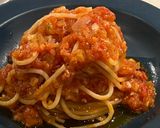 A picture of step 9 of Spaghettoni Arrabiata.