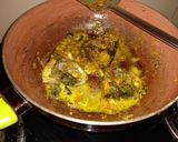 A picture of step 2 of Mudhi Ghanto (Fish head and ChickPea Curry.