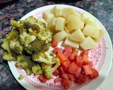 A picture of step 2 of Broccoli and potato soup.
