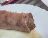Foto del paso 6 de la receta: Rollito de carne picada con jamón en dulce y queso